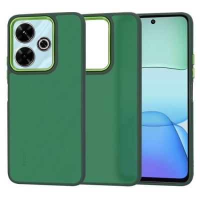 Husa pentru Xiaomi Redmi 13 / Poco M6 4G - Techsuit HaloFrost&amp;nbsp;Series (Green Camera Frame) - Midnight Green foto