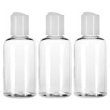 Set 3 Sticle de Calatorie Transparente, 80 ml, Plastic, CMCLASS