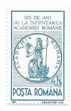Romania (95) - 125 de ani de la infiintarea Academiei Romane, 1991, neoblit+ FDC