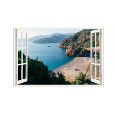 Sticker decorativ, Fereastra 3D, Mare, 85 cm, 685STK