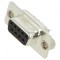 Conector D-Sub 9 pini mufă mamă pe cablu neagră aurită