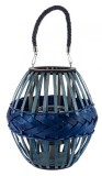 Set 3 felinare albastre Bluish 29x32 cm