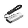 Adaptor cu Functia OTG, Type-C la USB 3.0, 5Gbps, Game Audio - Vention (CDPH0) - Gray