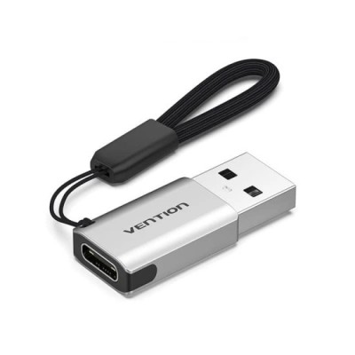Adaptor cu Functia OTG, Type-C la USB 3.0, 5Gbps, Game Audio - Vention (CDPH0) - Gray foto