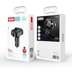 Incarcator Auto / Modulator FM XO BCC08 Smart BT 2x USB 5V Mp3, Negru