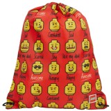Sac sport LEGO&nbsp;Minifigurine Rosu