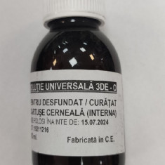 Solutie curatat/desfundat cartuse cerneala interna 100ml Universala 3DE-O GALBENA