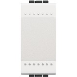 Intrerupator cu revenire Living Light Bticino basculant 1M alb N4005N