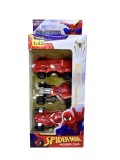 Set masini Spiderman 3 buc 1:34 masini din metal super erou pentru copii