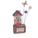 Cumpara ieftin Casuta decorativa lemn cm 9,5 x 6 x 22 H