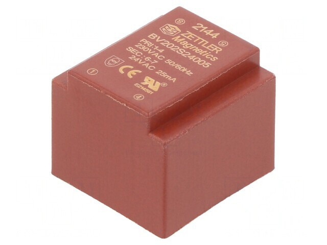 Transformator &icirc;ncapsulat 0,5VA 230V 24V PCB