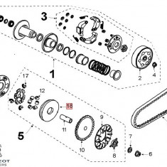 Cuva variator originala Peugeot Vclic – Vclic Evolution 4T 50cc