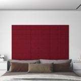 vidaXL Panouri de perete 12 buc. roșu vin 60x30 cm catifea 2,16 m&sup2;