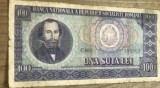 BNKRO001 Romania bancnota 100 lei 1966