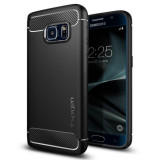 Husa Spigen Rugged Armor pentru Samsung Galaxy S7 Negru, Carcasa