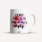 Cana alba personalizata Don&#039;t talk to me until this mug is empty, INOVATIX&reg;. 330ml