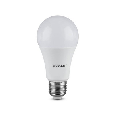 Bec economic, LED, model A60, soclu E27, 8.5W, echivalent 60W, 806lm, 3000K, V-Tac, SKU-217260 foto