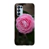 Husa compatibila cu Oppo Find X2 Pro model Blooming pink rose, Silicon, TPU, Viceversa, Transparent, Carcasa