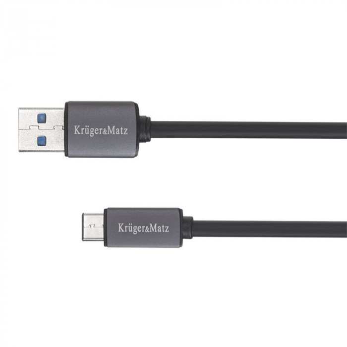 Cablu usb 3.0 tata - usb tata tip c 0.5m k&amp;m