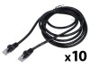 Patch cord UTP negru 3m 26AWG, Lanberg