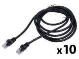 Patch cord UTP negru 3m 26AWG