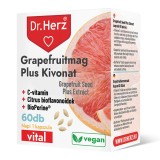 Capsule vegane cu extract din seminte de grapefruit si bioflavonoide Dr Herz 60 buc