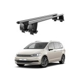 Bare transversale portbagaj auto aluminiu compatibile plafon neted Volkswagen Touran II 5T 2015-> argintii sau negre Cod: CB200101 Kit-108