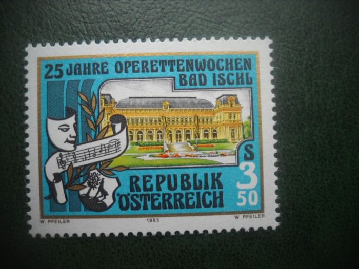 HOPCT TIMBRE MNH 712 FESTIVAL OPERETA ISCHL 1985 -1 VAL AUSTRIA