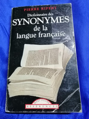 Dictionnaire des synonymes de la langua francaise foto