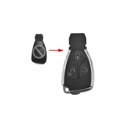 Carcasa cheie conversie telecomanda 3 butoane compatibila Mercedes foto