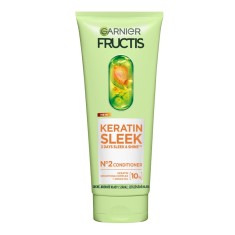 Balsam pentru par neted si stralucitor Fructis Keratin Sleek, 200ml, Garnier foto