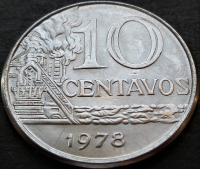 Moneda 10 CENTAVOS - BRAZILIA, anul 1978 *cod 393 foto