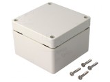 Carcasă universală ABS gri 90x90x60mm
