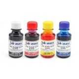 Set 4 culori cerneala pentru cartuse reincarcabile Canon - 100 ml, InkMate