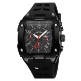 Ceas Digital Barbati SKMEI 9345 Negru , Functii Multiple, Design Fashion, Cronometru, Rezistent la Apa 3ATM