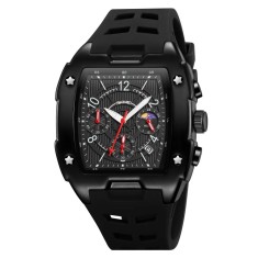 Ceas Digital Barbati SKMEI 9345 Negru , Functii Multiple, Design Fashion, Cronometru, Rezistent la Apa 3ATM