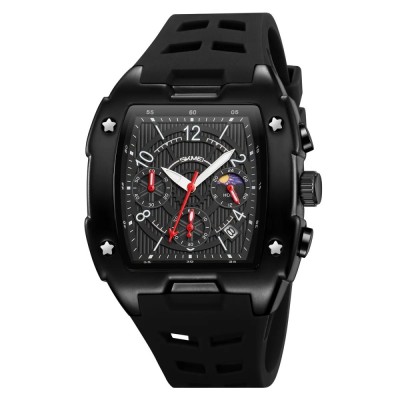 Ceas Digital Barbati SKMEI 9345 Negru , Functii Multiple, Design Fashion, Cronometru, Rezistent la Apa 3ATM foto