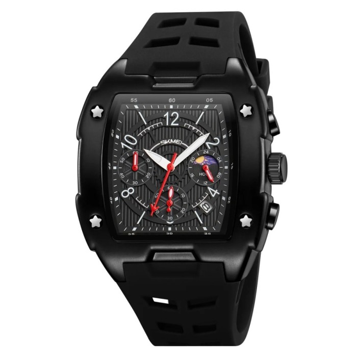 Ceas Digital Barbati SKMEI 9345 Negru , Functii Multiple, Design Fashion, Cronometru, Rezistent la Apa 3ATM