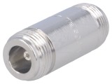 Adaptor N soclu din ambele părţi drept 50&Omega; PTFE aurit: Adaptor N soclu drept 50&Omega; PTFE aurit