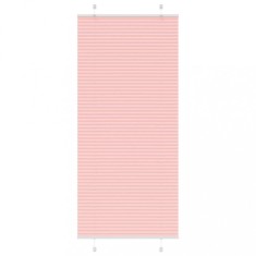 vidaXL Jaluzea plisată roz 90x200 cm Lățime țesătură 89,4cm poliester 4015464