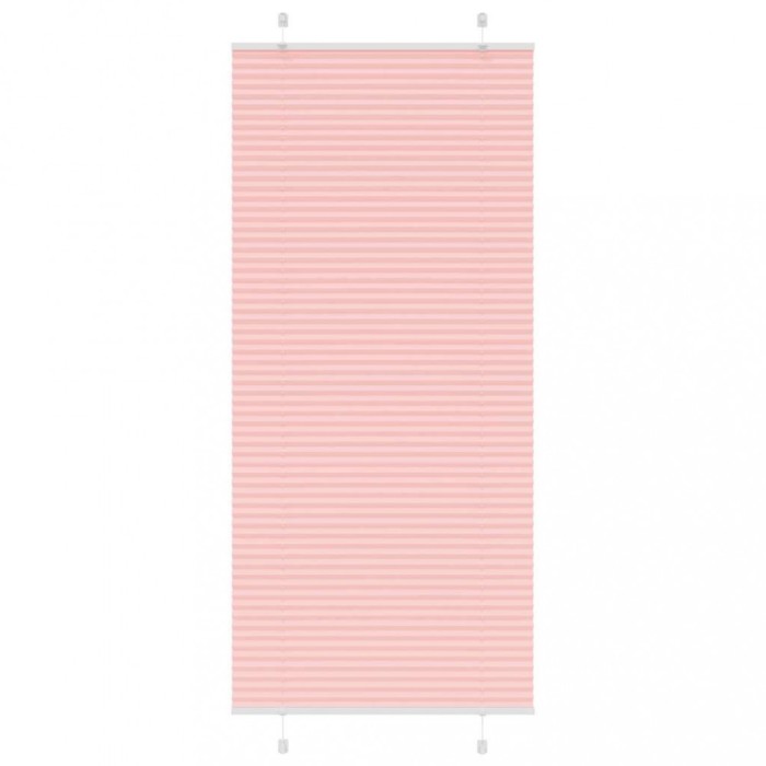 Jaluzea plisată roz 95x200 cm Lățime țesătură 94,4cm poliester