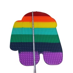 Jucarie antistres din silicon, Cyrax&reg;, Pop It Now and Flip It, Among Us, 85 cm