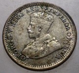 J.311 STRAITS SETTLEMENTS COLONIE BRITANICA GEORGE V 5 CENTS 1926 ARGINT