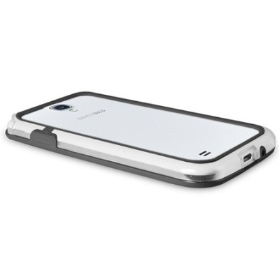 Bumper Silicon SAMSUNG Galaxy S3 (Transparent/Negru) foto