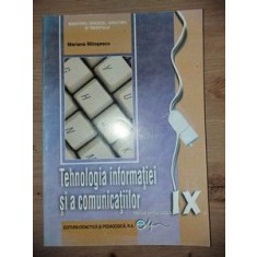 Tehnologia informatiei si a comunicatiilor: Manual pentru clasa a 9-a - Mariana Milosescu