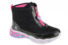 Cizme de iarna Skechers Sweetheart Lights - Heart Hugger 302666L-BKMT negru foto