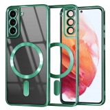Husa premium Samsung Galaxy S21 5G Techsuit Luxury Crystal MagSafe, verde deschis
