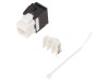 Conector RJ45 Keystone Logilink Cat 5e/6, Necranat, Montare Panou, Alb, 8p8c
