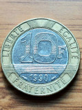 Moneda Franta 10 Franci 1990, Europa