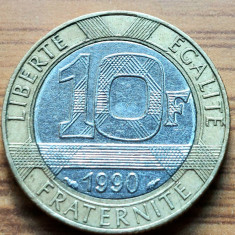 Moneda Franta 10 Franci 1990